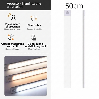 NEXORIAL – Barra LED Wireless con Sensore di Movimento