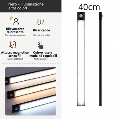 NEXORIAL – Barra LED Wireless con Sensore di Movimento