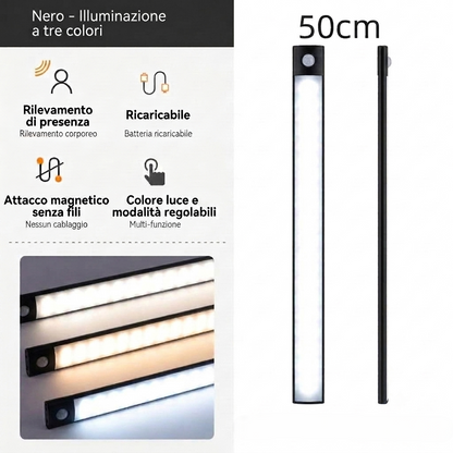 NEXORIAL – Barra LED Wireless con Sensore di Movimento